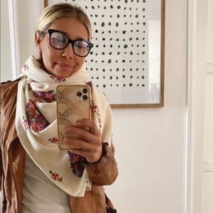 Vintage Wool Embroidered Tapestry